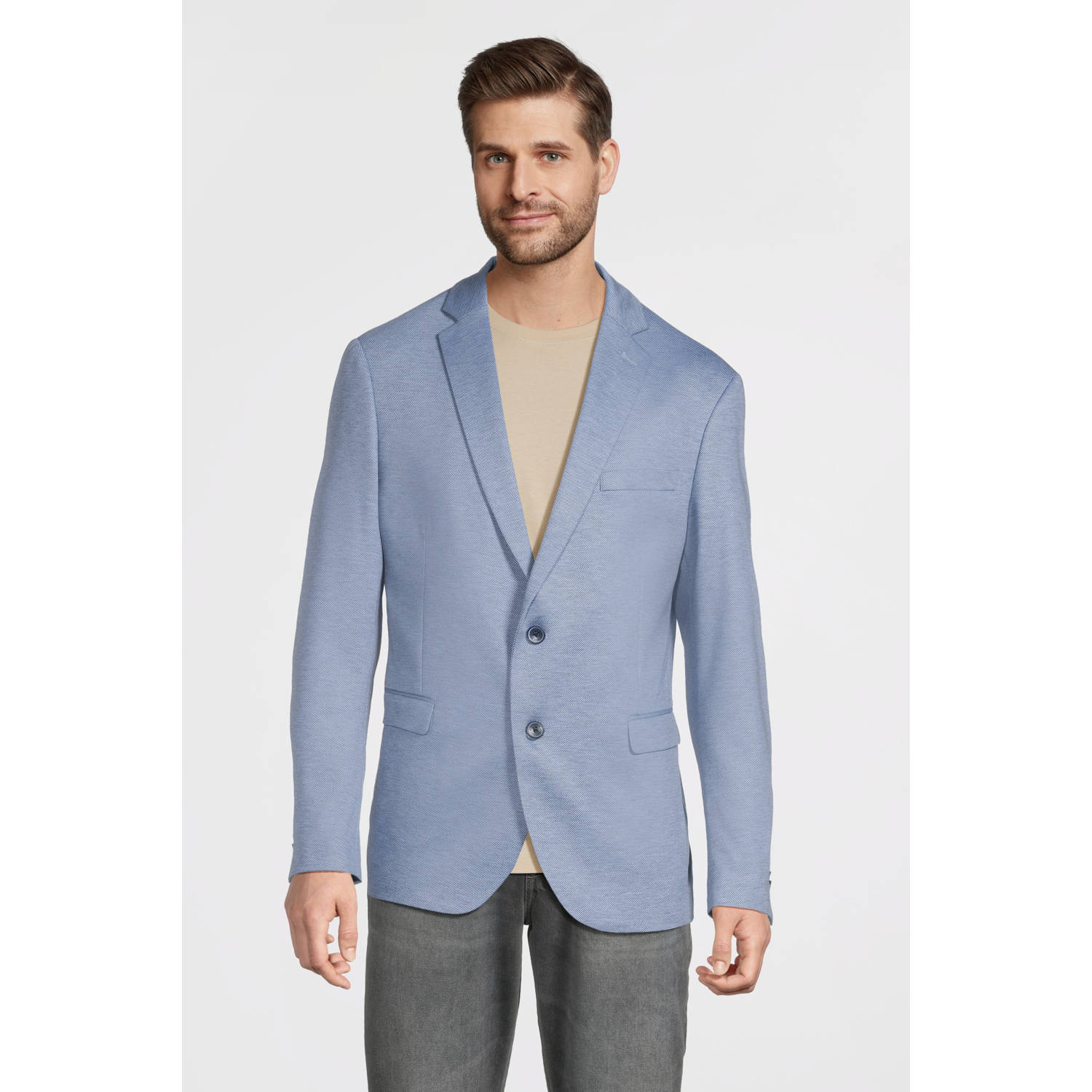 State of Art Effen Half Li Blazer Blue Heren