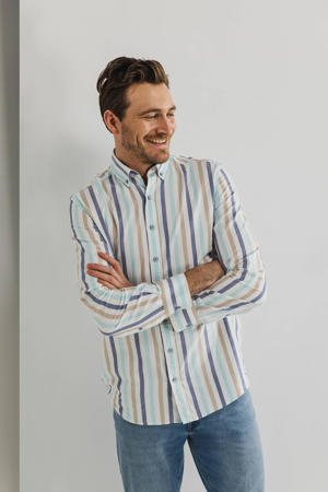 casual overhemd lichtblauw