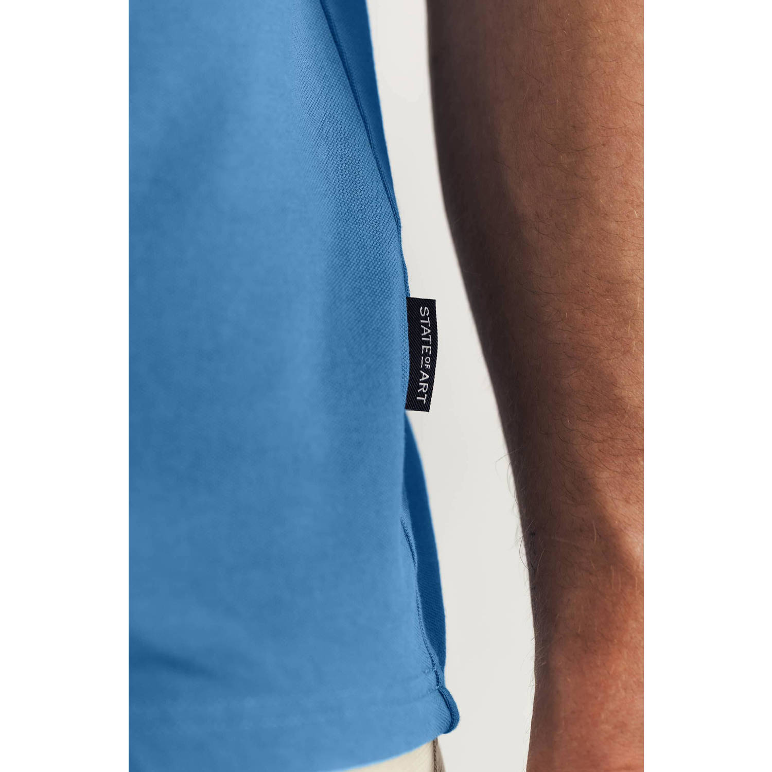State of Art regular polo grijsblauw