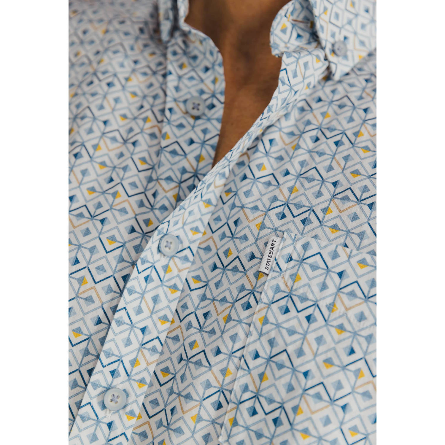 State of Art casual overhemd blauw
