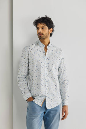 casual overhemd lichtblauw