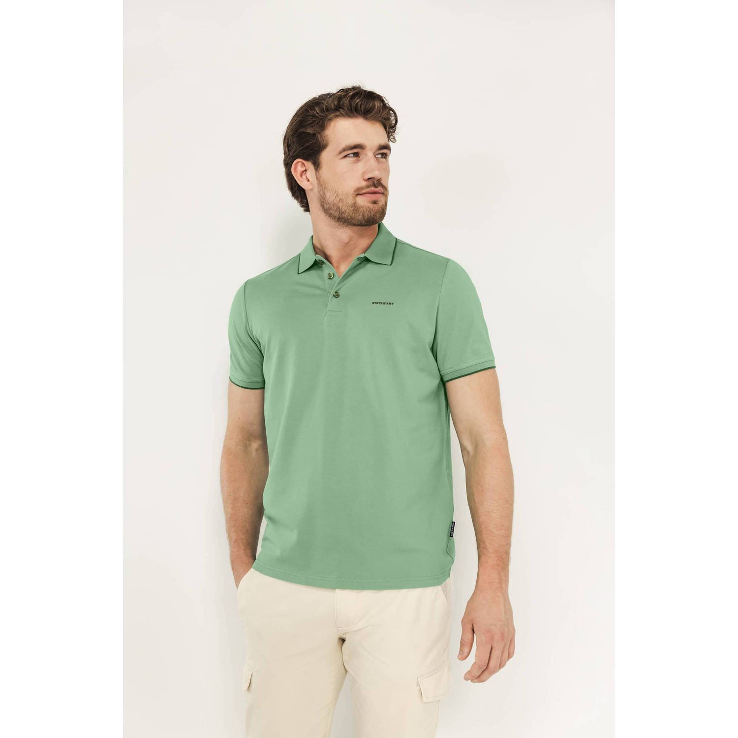 State of Art Poloshirt Piqué Groen