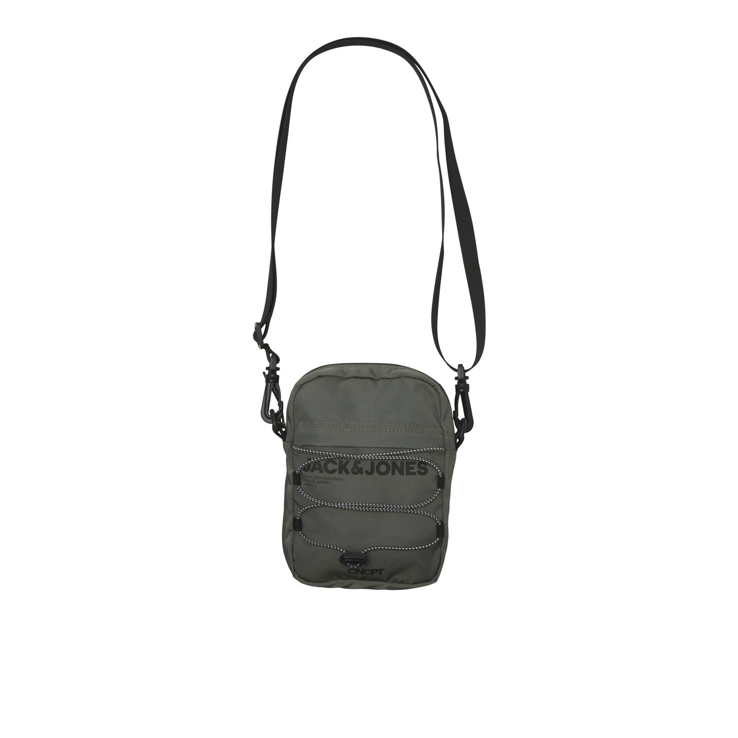 JACK & JONES JUNIOR crossbody tas grijs