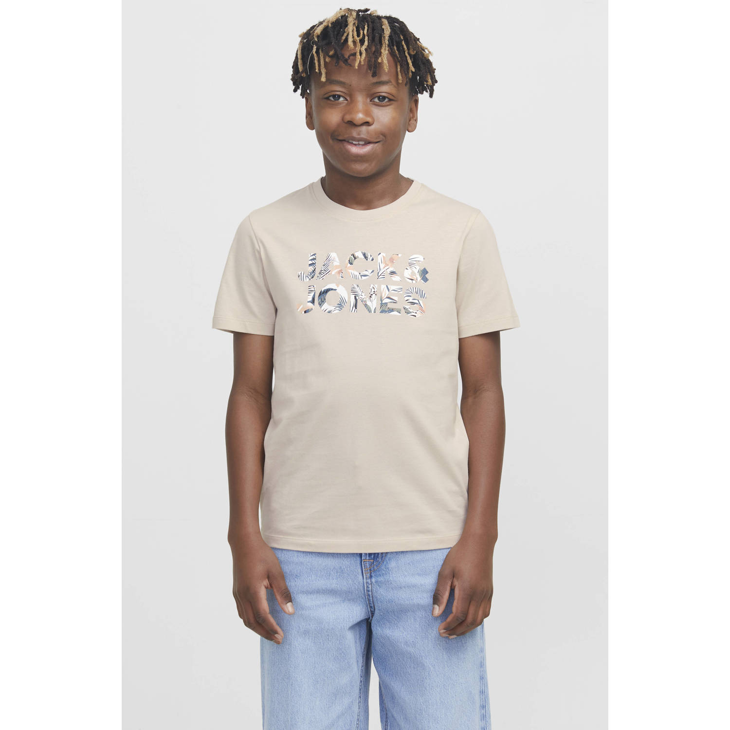Jack & Jones Junior Shirt met ronde hals JJEBRYAN CORP LOGO TEE SS O-NECK JNR