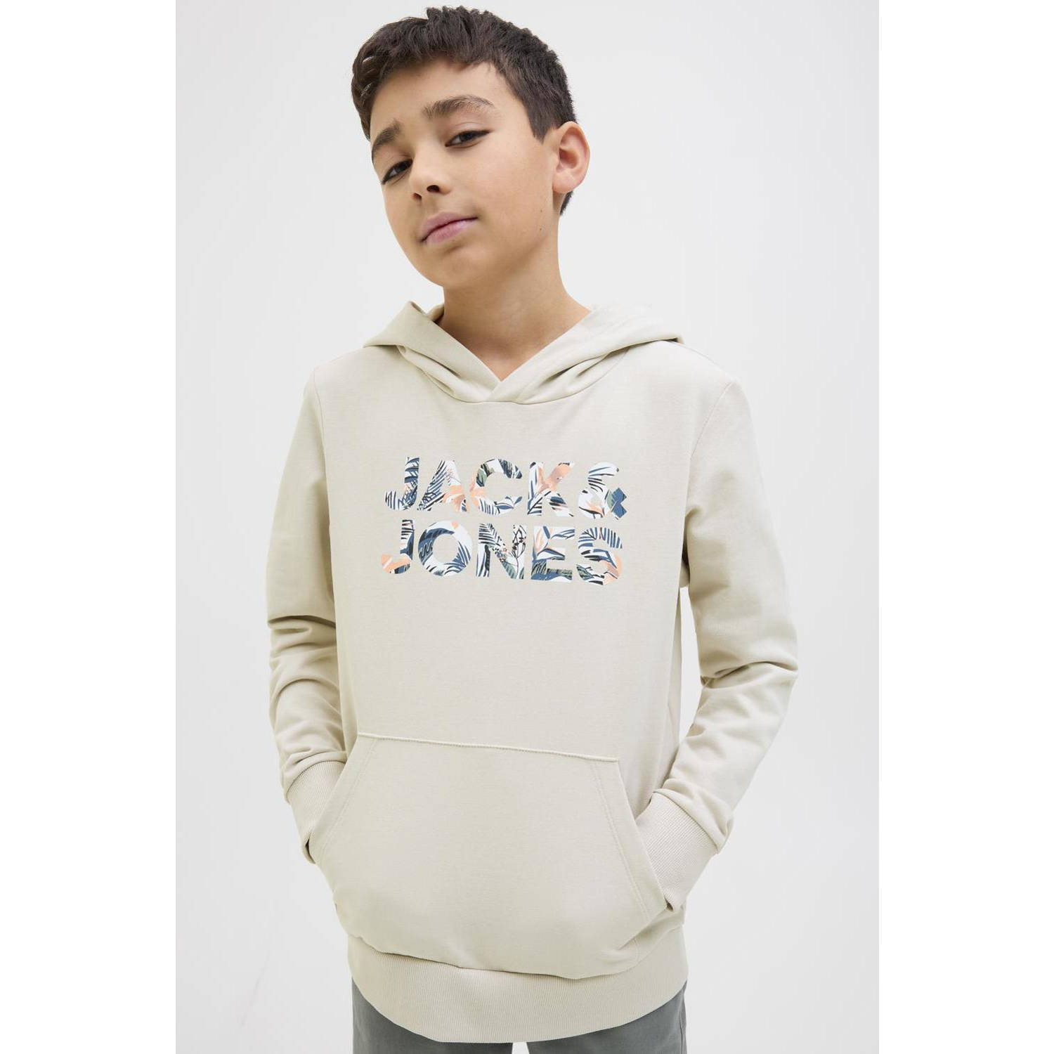 JACK & JONES JUNIOR hoodie ecru