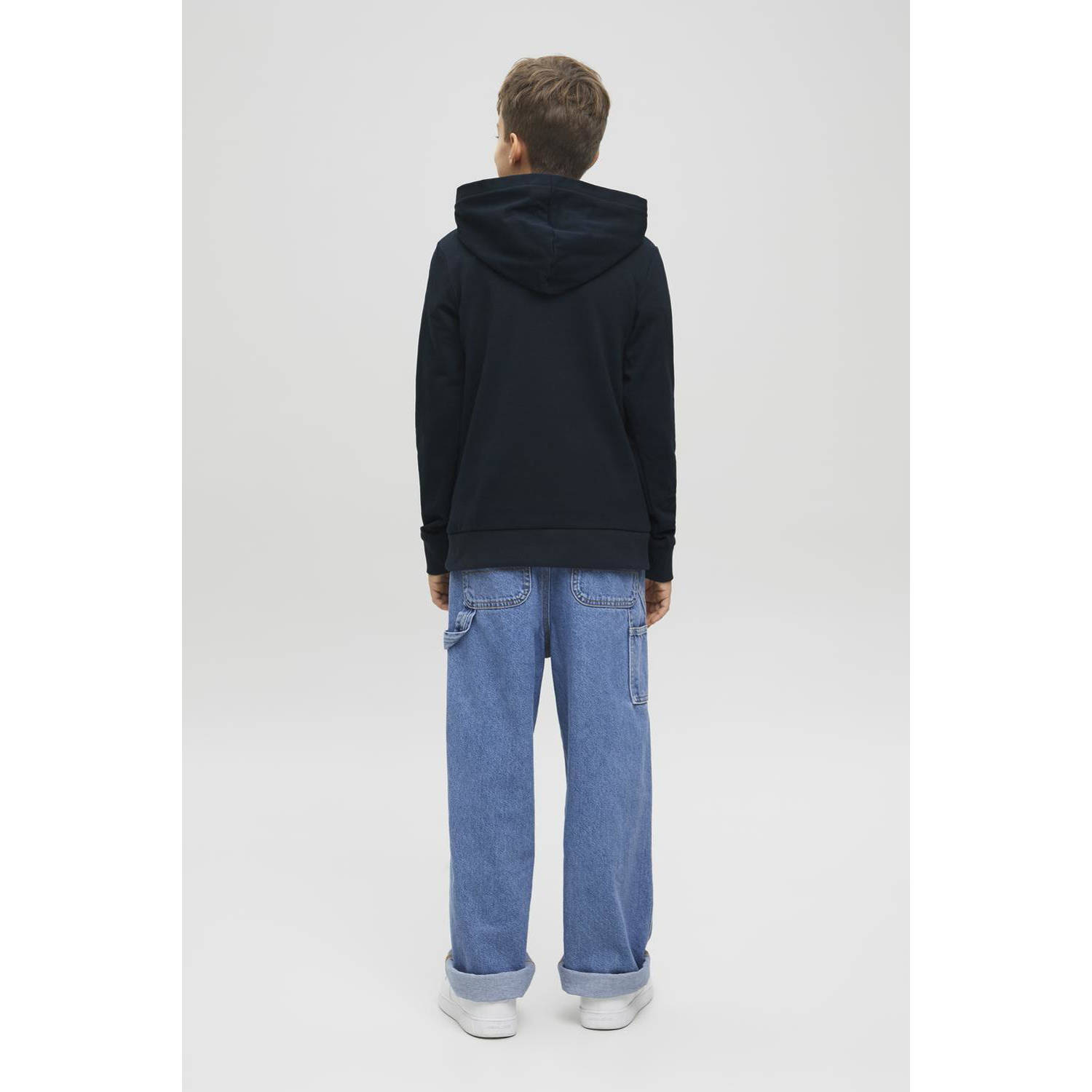 JACK & JONES JUNIOR hoodie donkerblauw