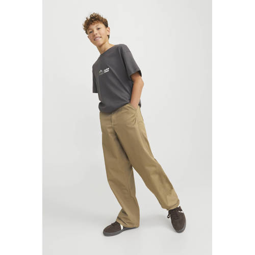 JACK & JONES JUNIOR casual broek kaki afbeelding