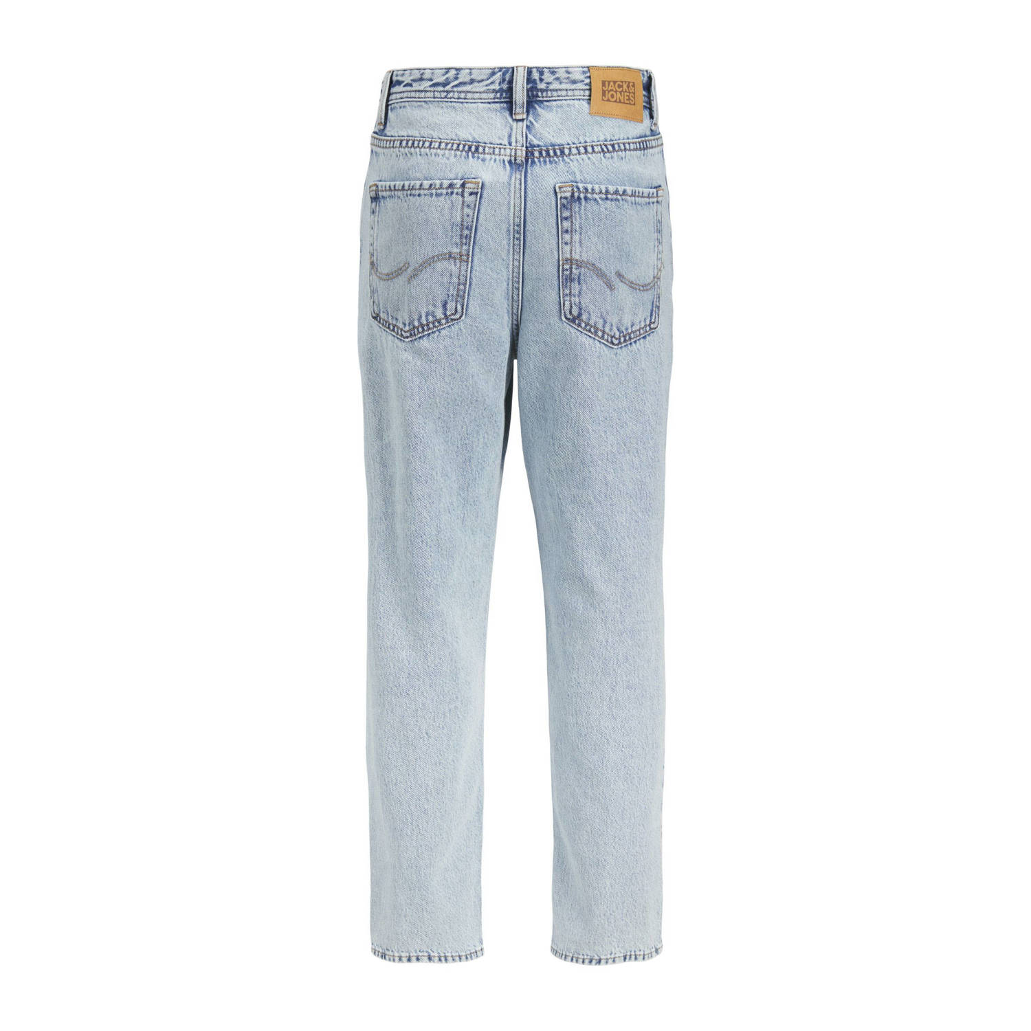 JACK & JONES JUNIOR relaxed high waist regular fit jeans light blue denim
