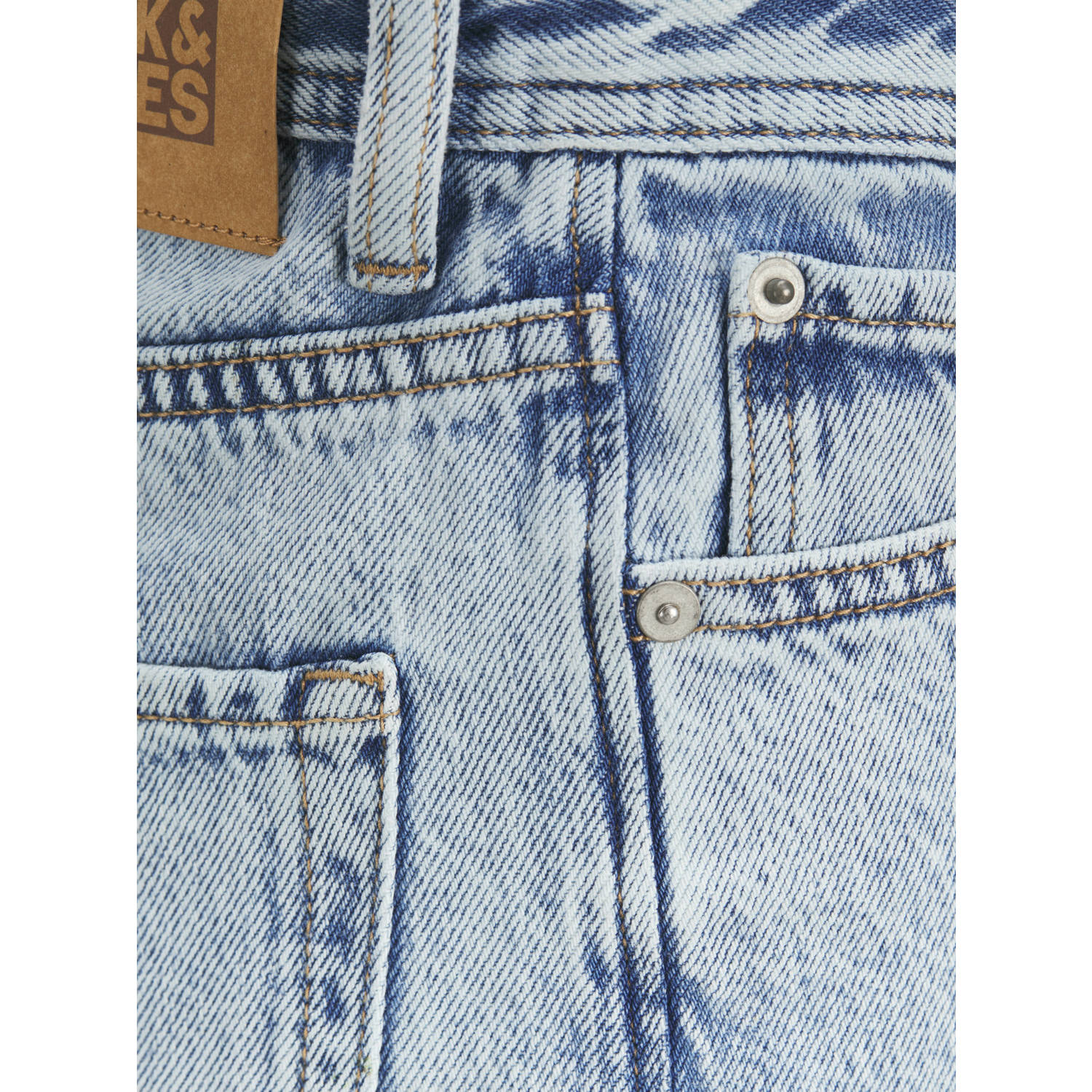 JACK & JONES JUNIOR relaxed high waist regular fit jeans light blue denim
