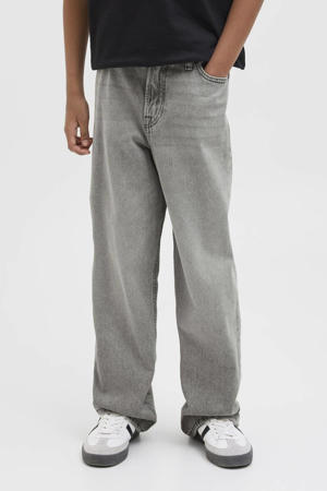 loose  waist loose fit jeans grey denim