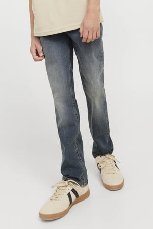 regular waist regular fit jeans dark blue denim