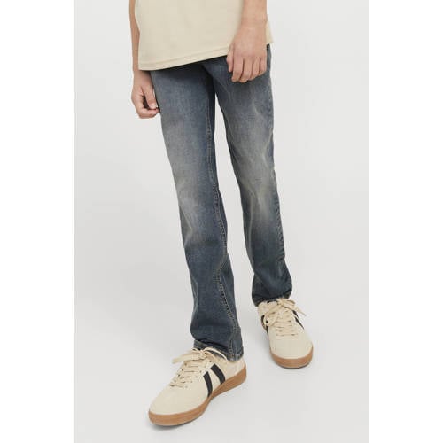 JACK & JONES JUNIOR regular waist regular fit jeans dark blue denim afbeelding