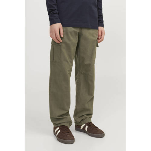 JACK & JONES JUNIOR relaxed cargo broek olijfgroen afbeelding