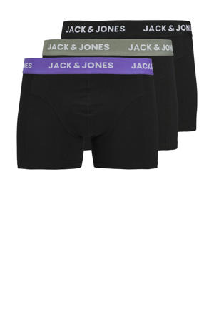 boxershort JACAXEL SOLID - zwart (set van 3)