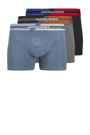 boxershort JACSTEVE - blauw/donkerblauw/grijs (set van 3)