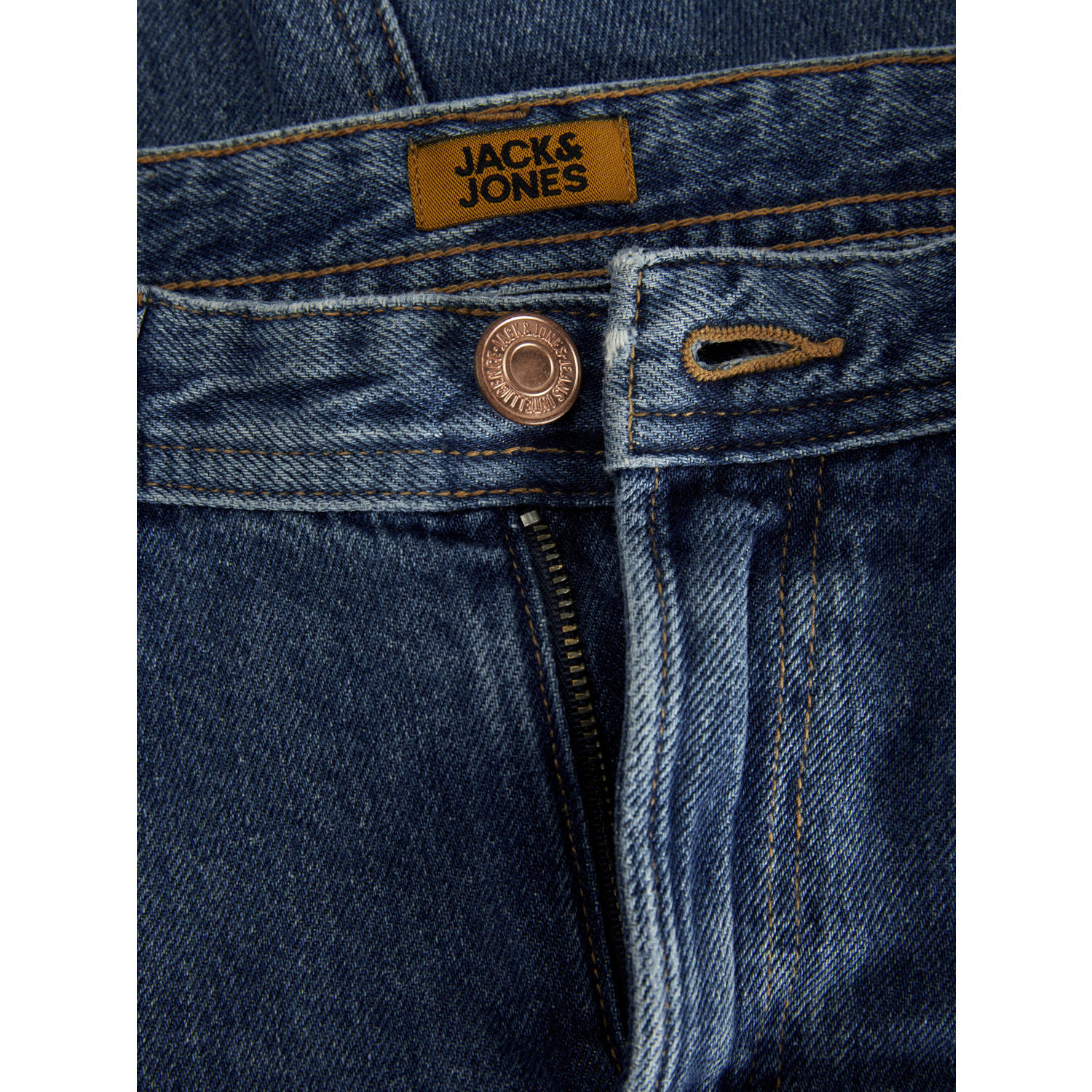 JACK & JONES JUNIOR relaxed high waist regular fit jeans medium blue denim