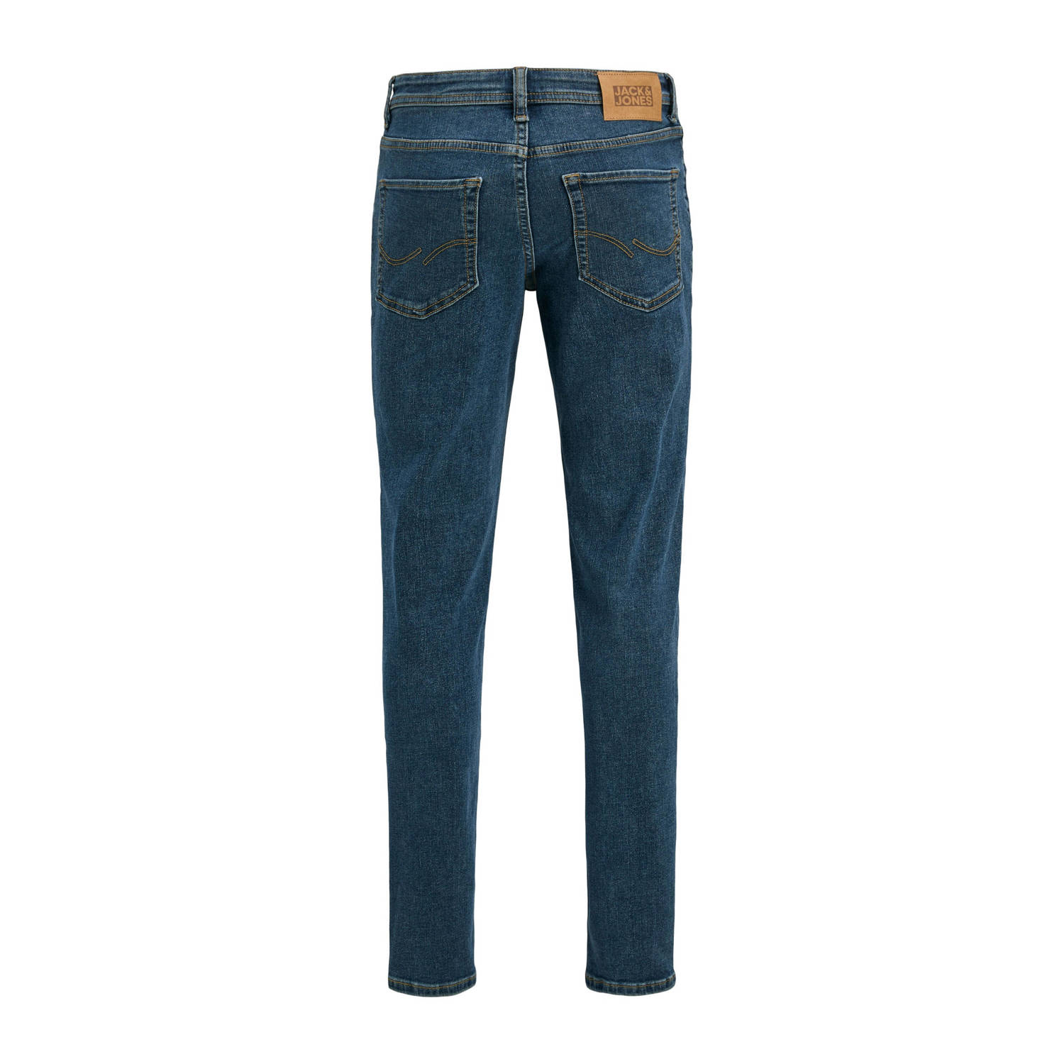 JACK & JONES JUNIOR slim low waist slim fit jeans dark blue denim