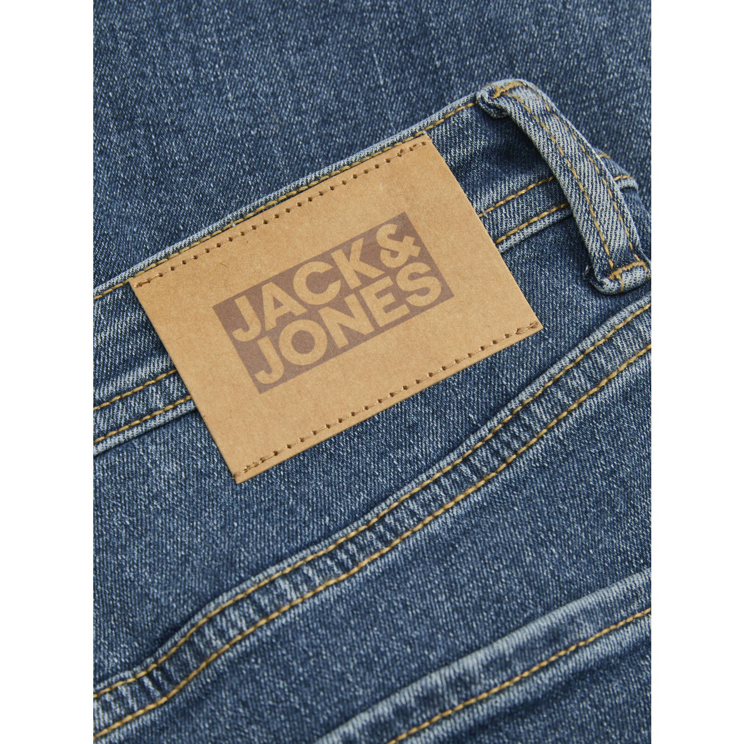 JACK & JONES JUNIOR slim low waist slim fit jeans dark blue denim