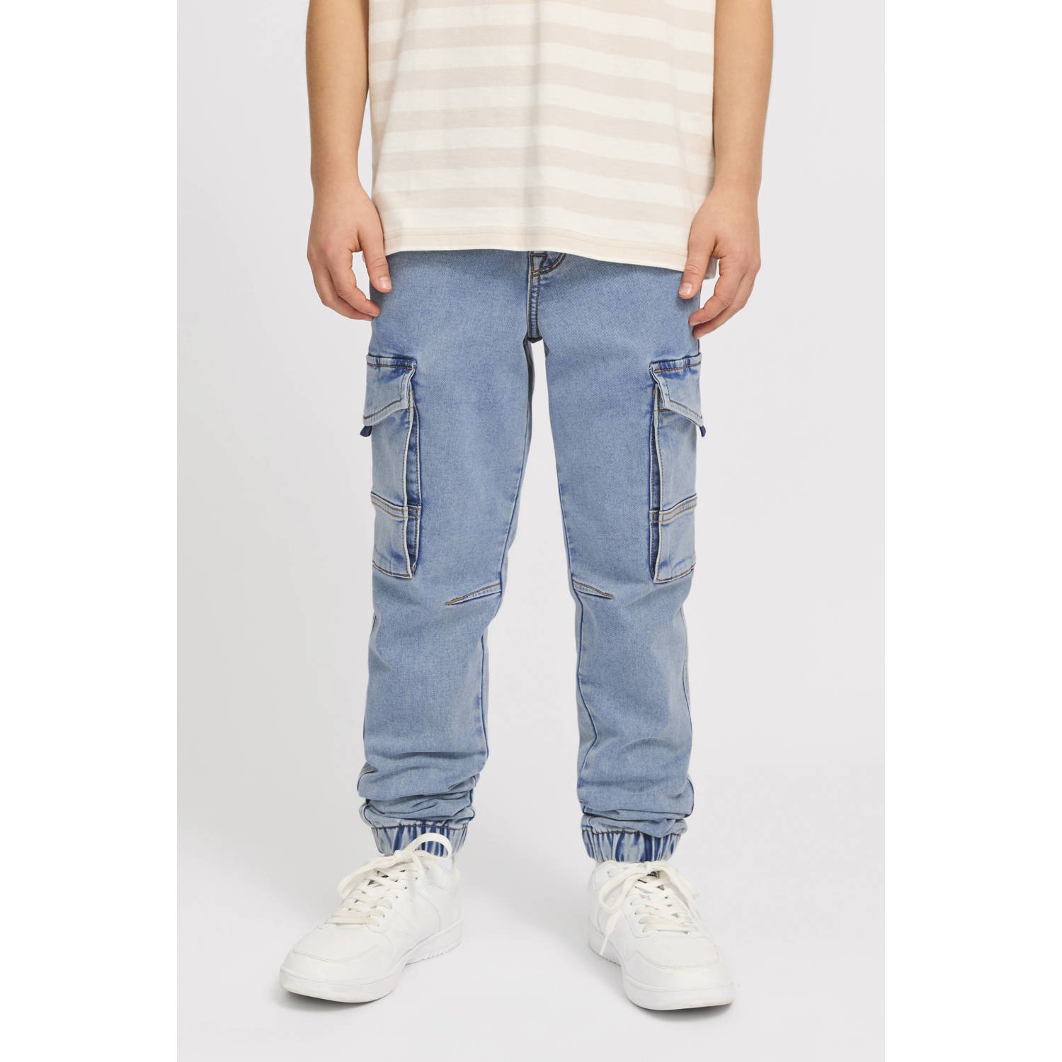 JACK & JONES JUNIOR straight leg light blue denim