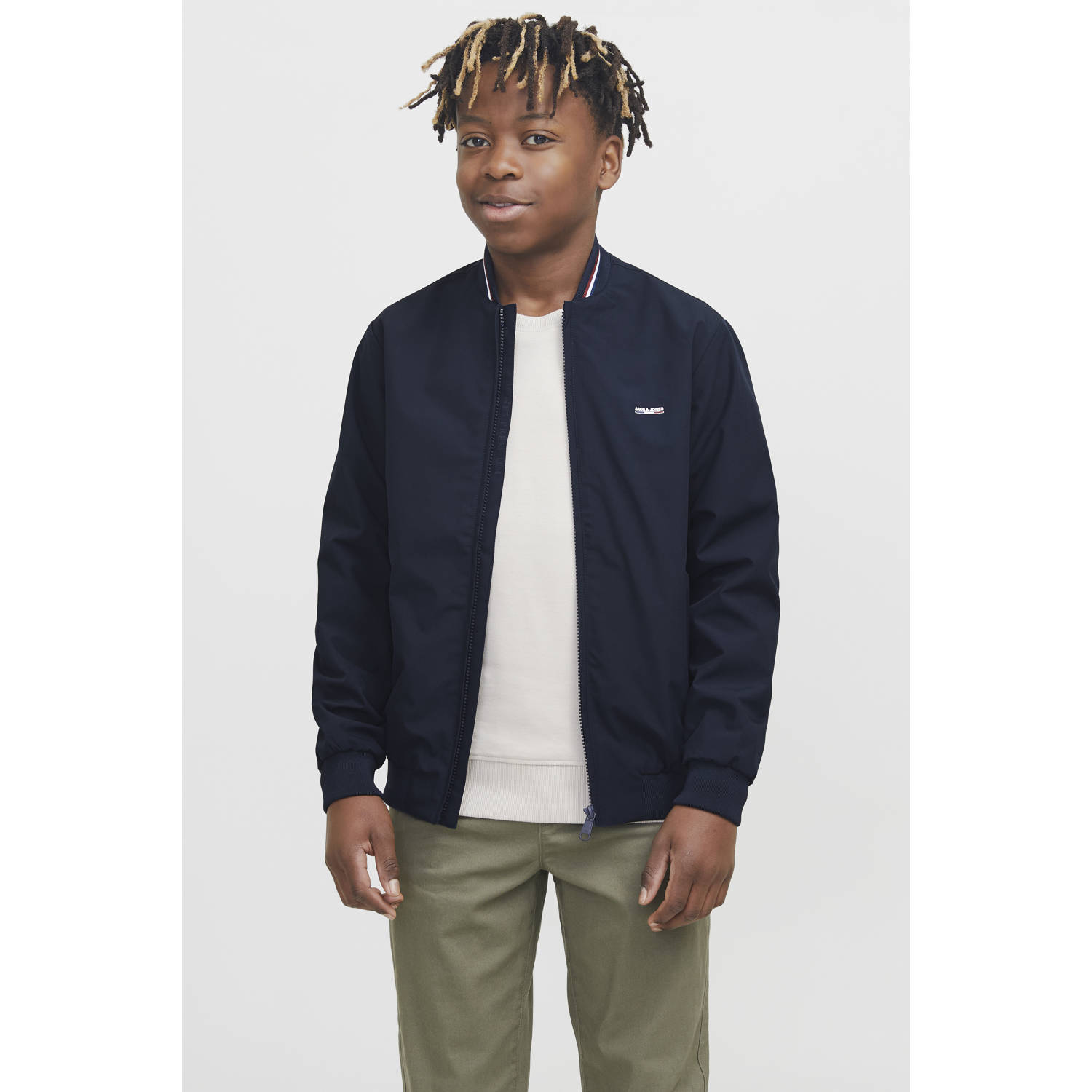 JACK & JONES JUNIOR bomberjack donkerblauw