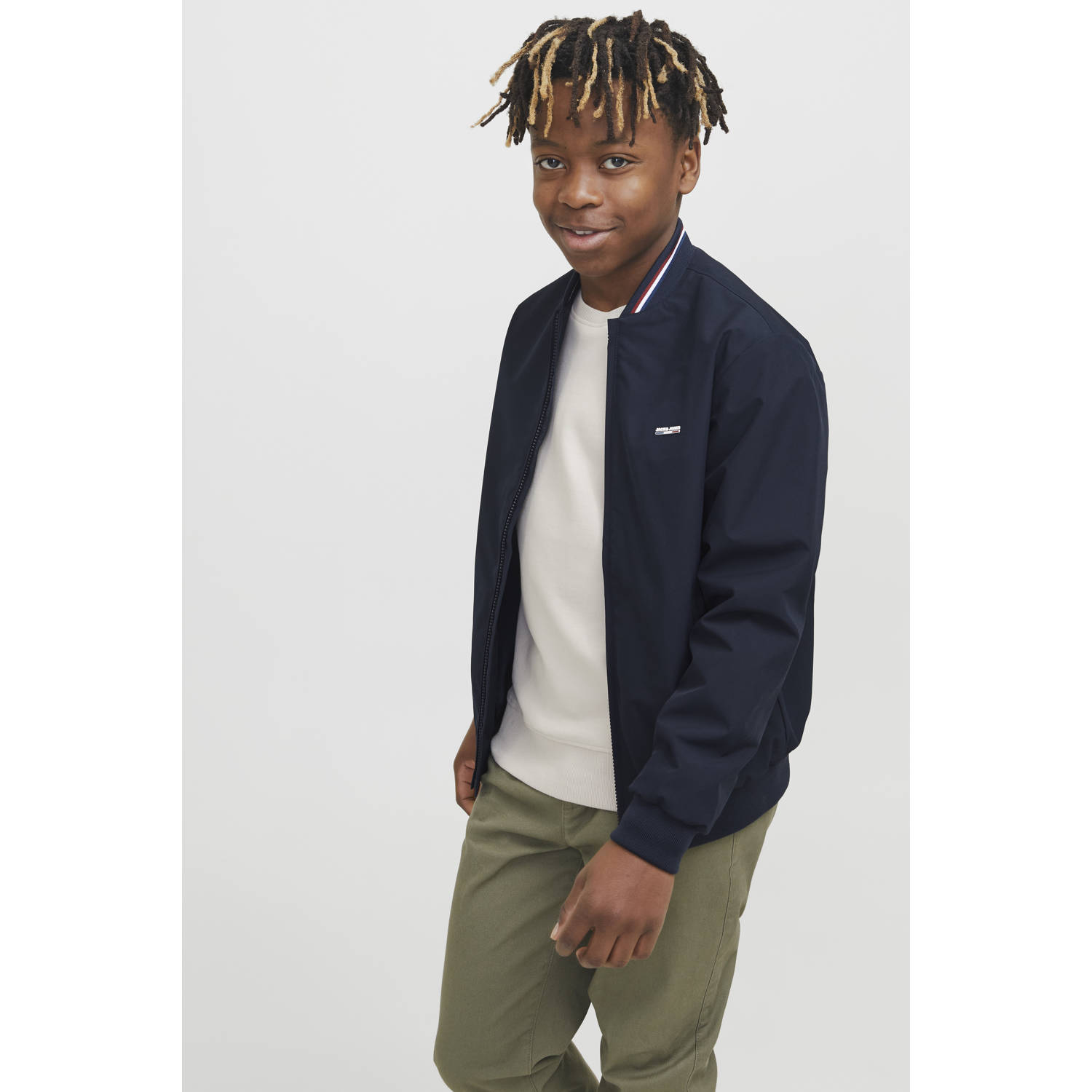 JACK & JONES JUNIOR bomberjack donkerblauw