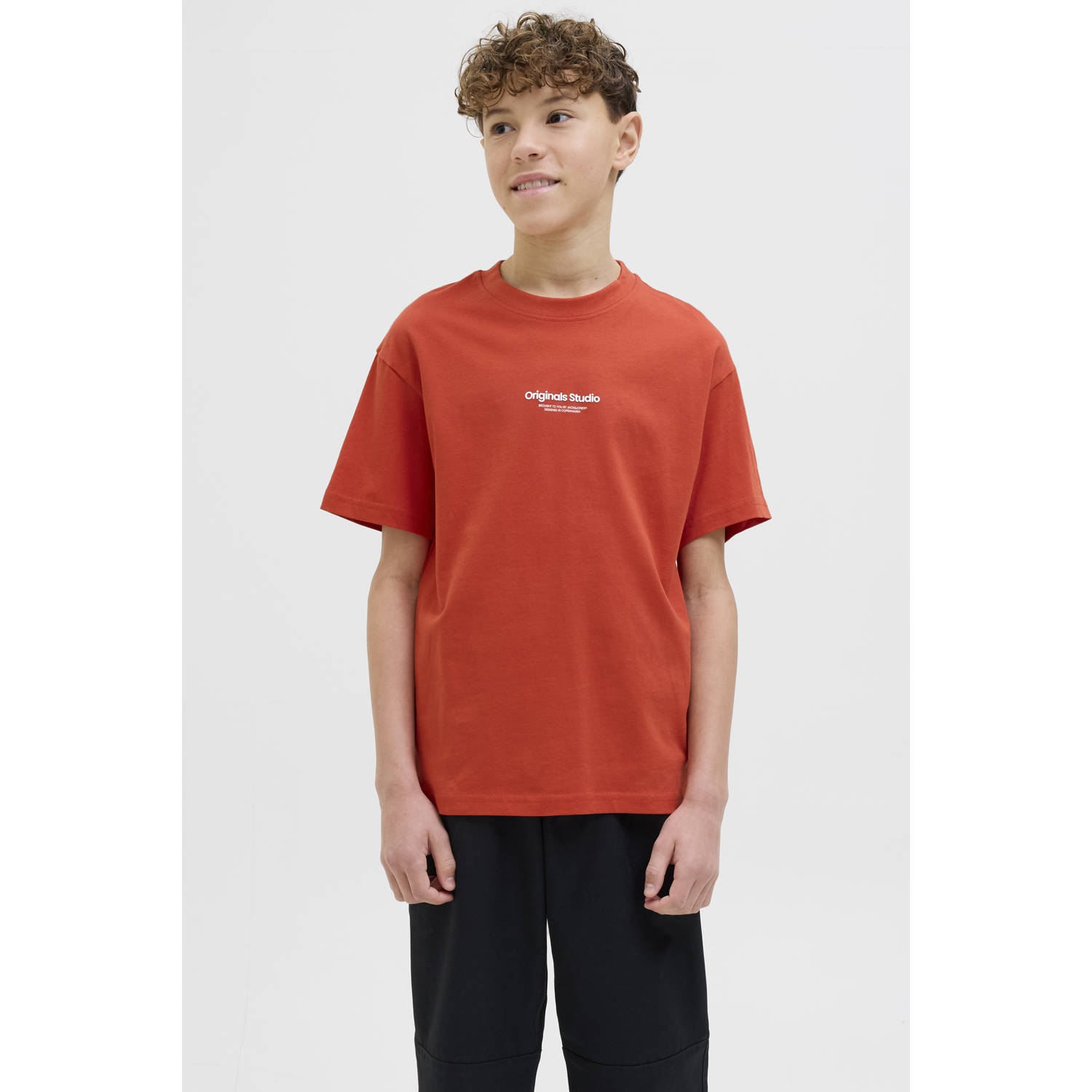 JACK & JONES JUNIOR T-shirt oranjerood