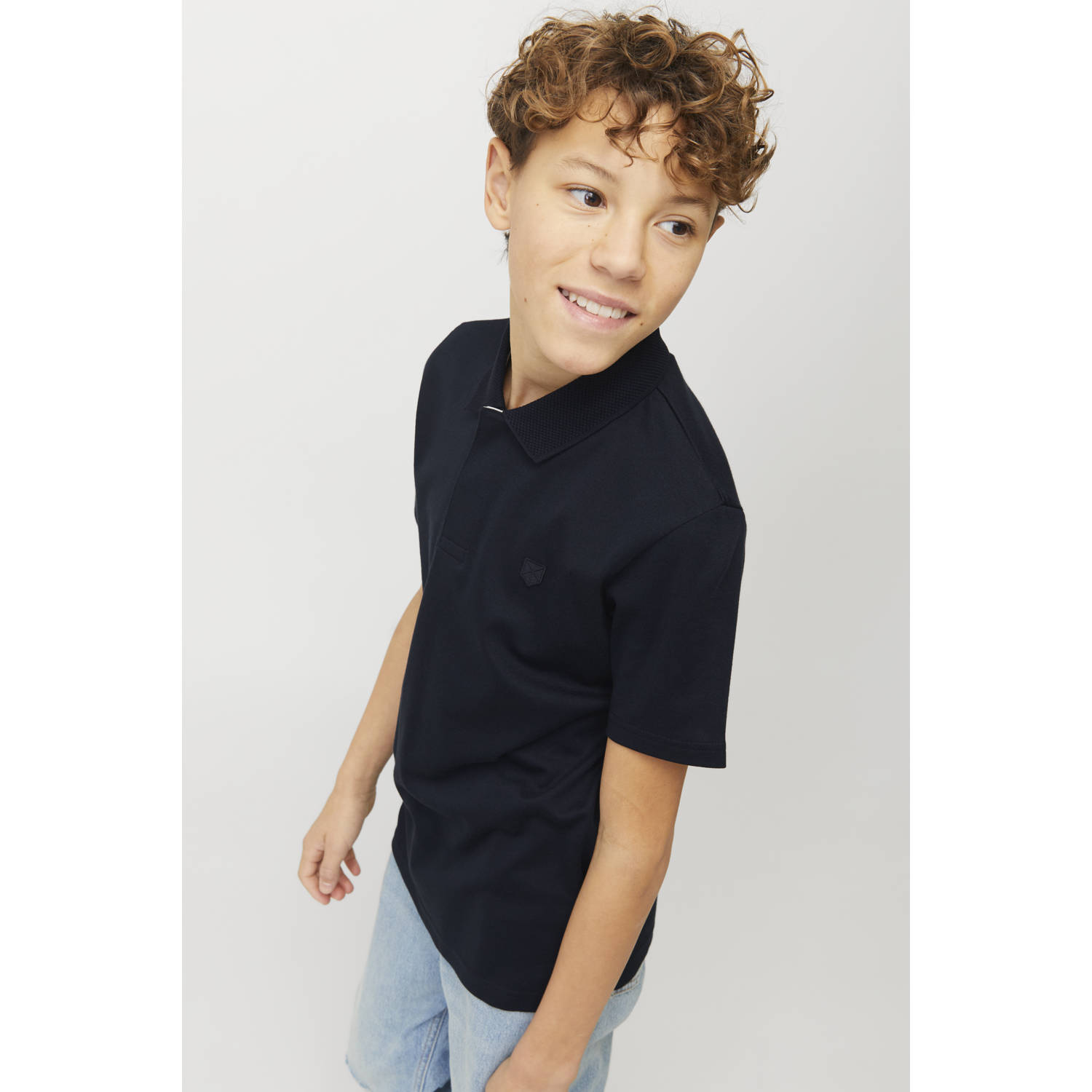 JACK & JONES JUNIOR polo donkerblauw