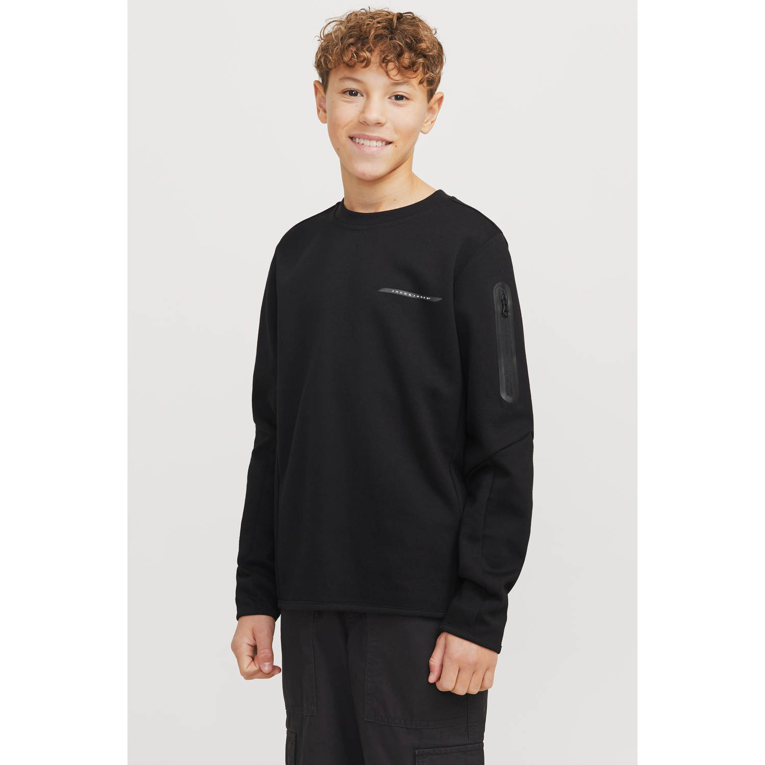 JACK & JONES JUNIOR sweater zwart