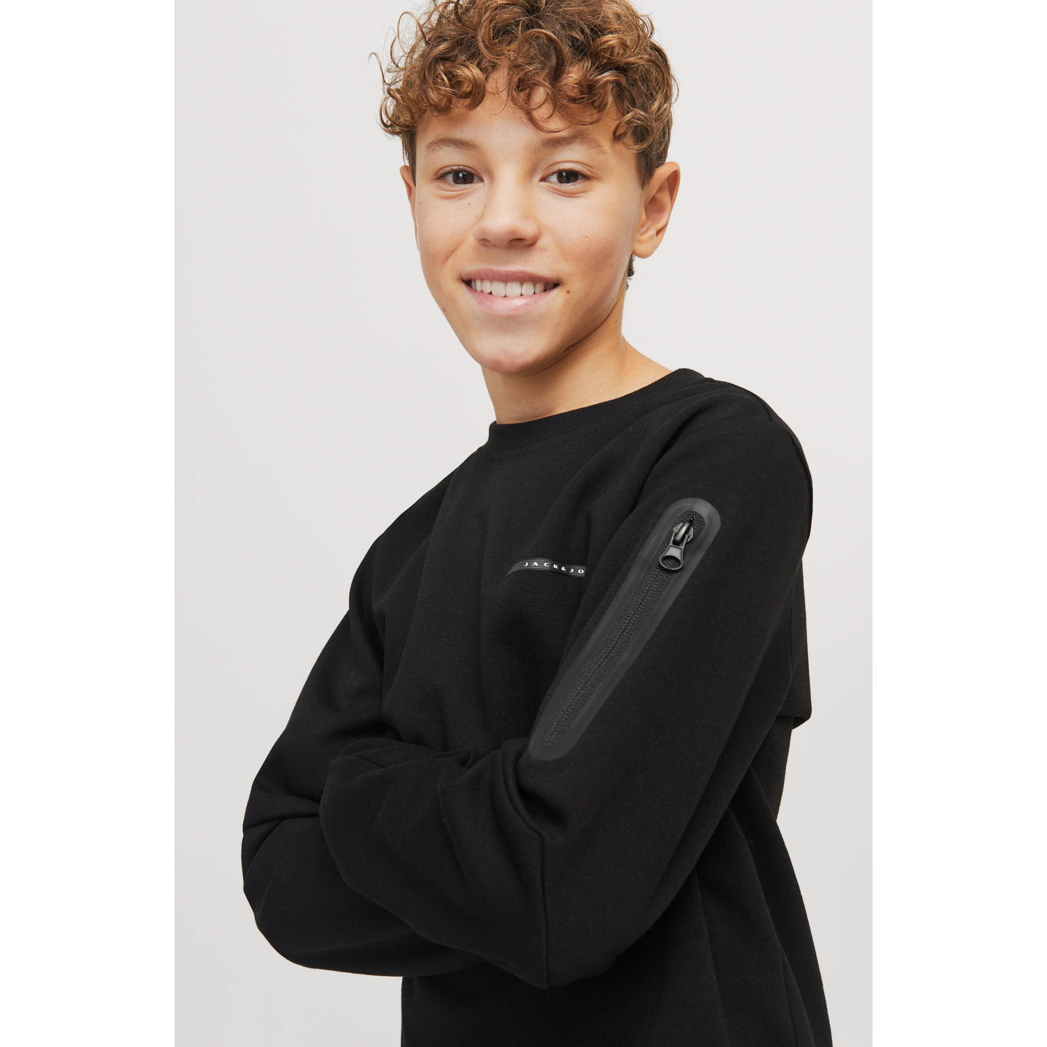 JACK & JONES JUNIOR sweater zwart