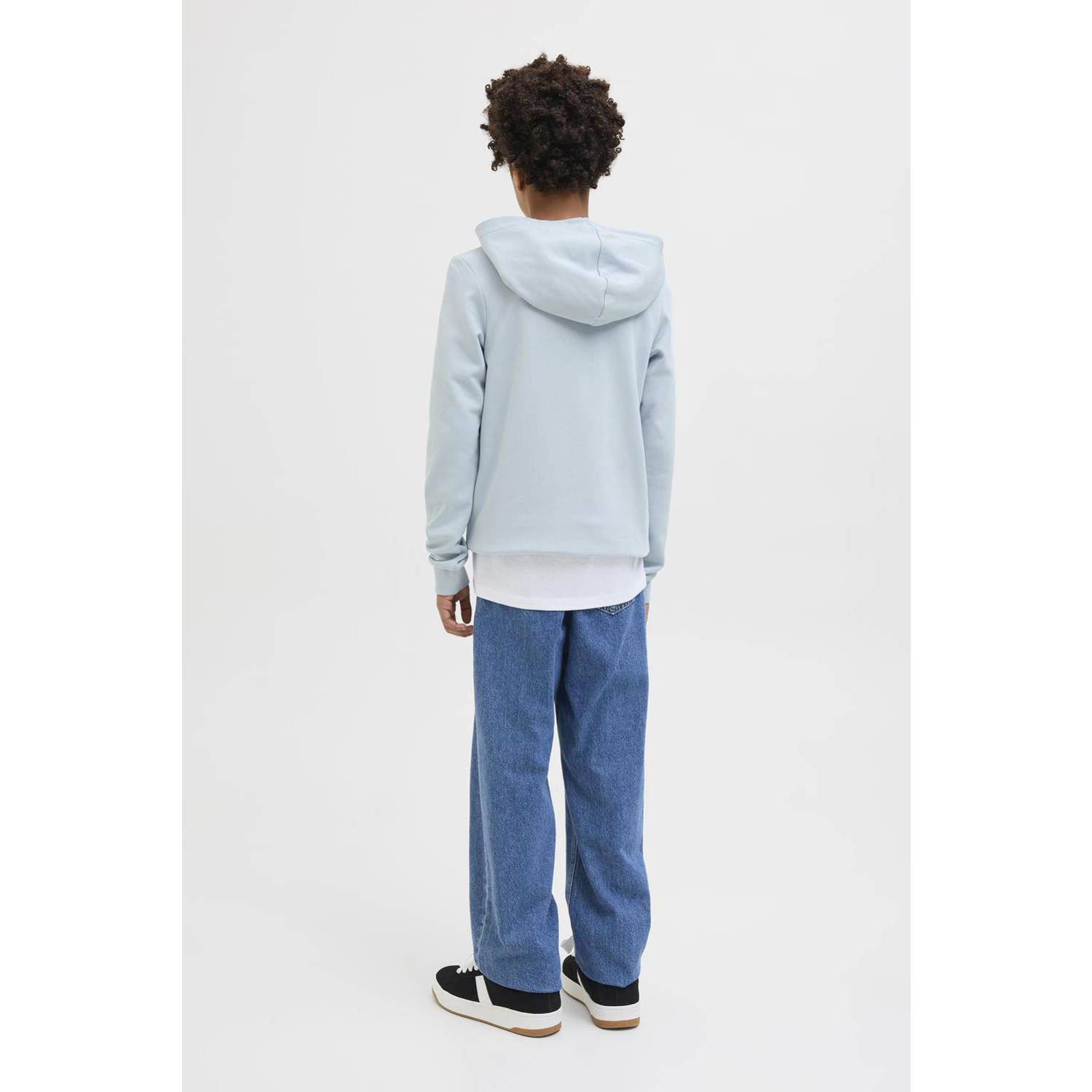 JACK & JONES JUNIOR hoodie zachtblauw