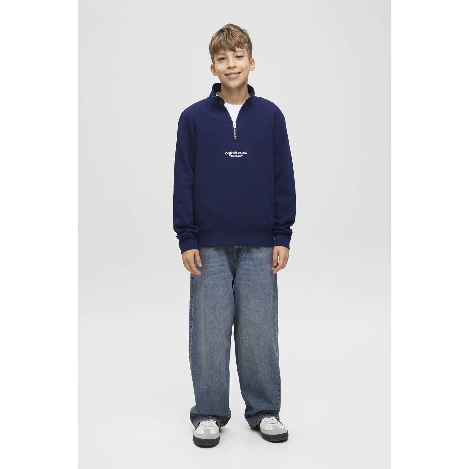 Jack & Jones Junior Sweatshirt JORVESTERBRO SWEAT QUARTER ZIP NOOS JNR