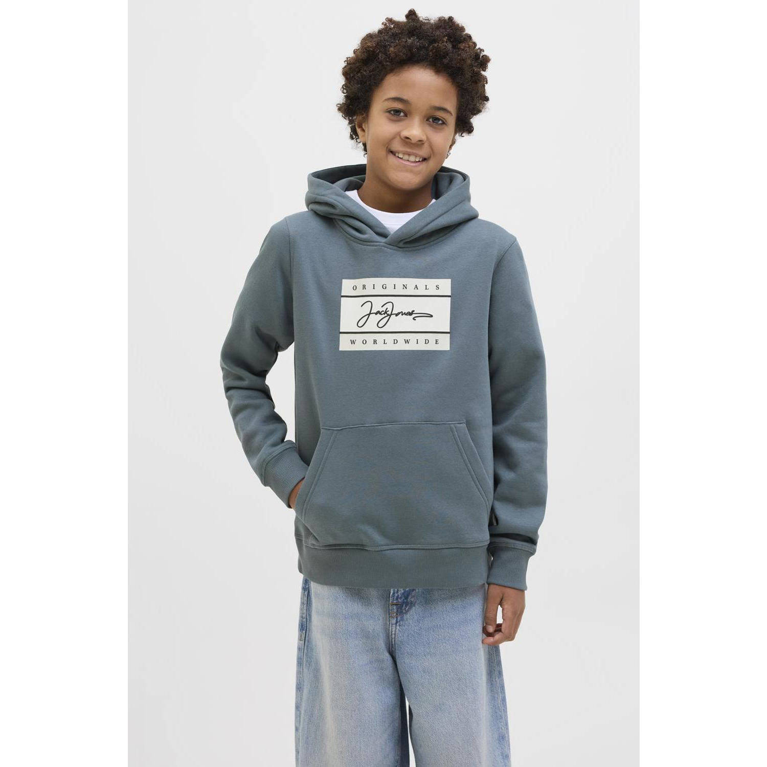 JACK & JONES JUNIOR hoodie grijs
