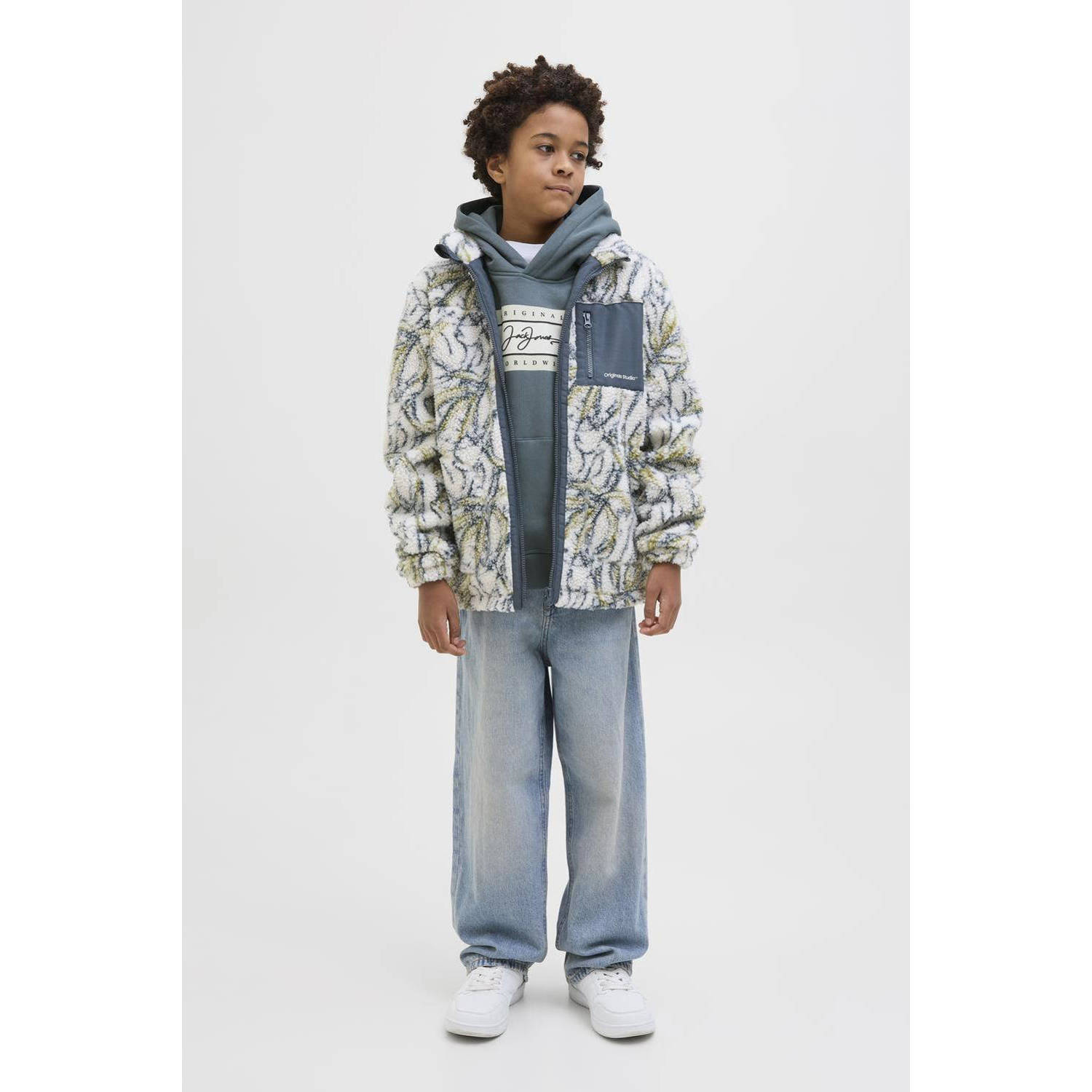 JACK & JONES JUNIOR hoodie grijs