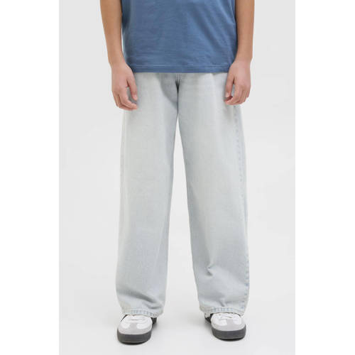 JACK & JONES JUNIOR high waist extra baggy fit jeans light blue denim afbeelding