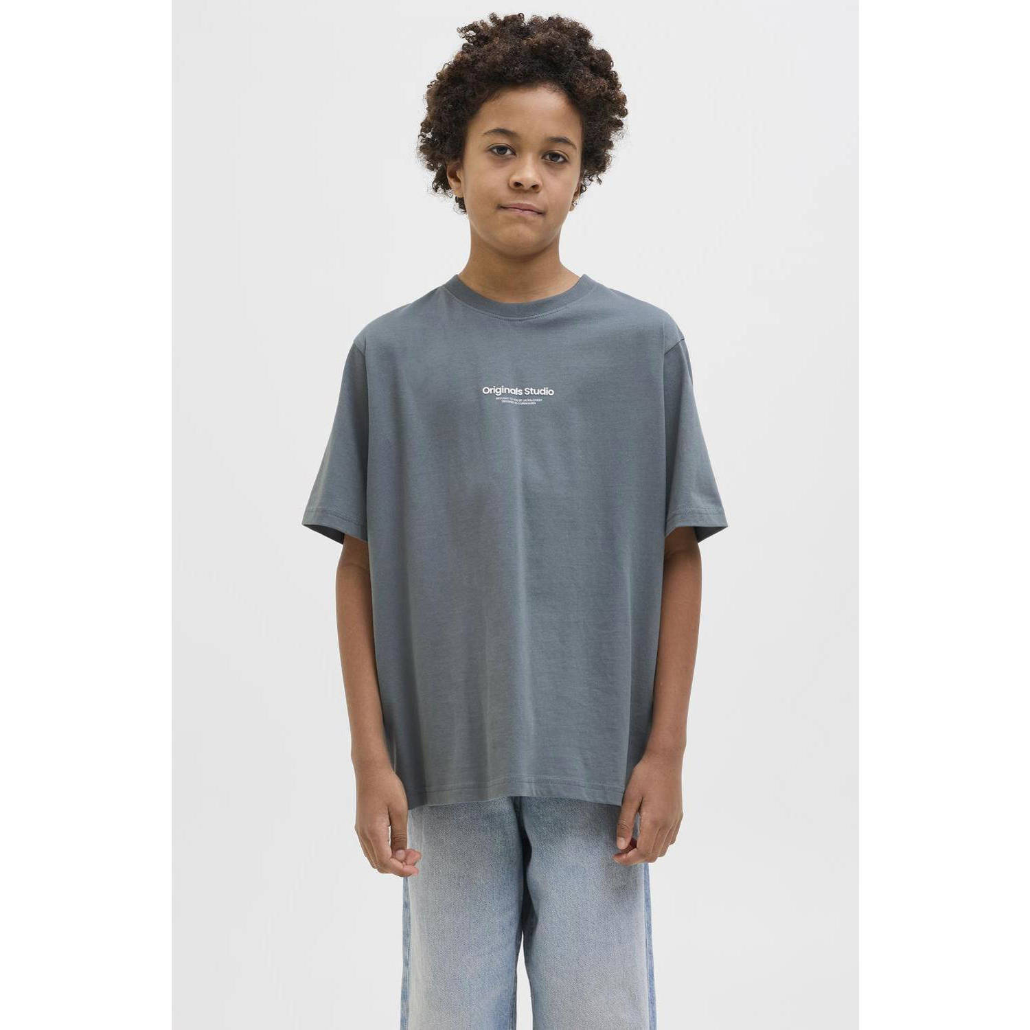 JACK & JONES JUNIOR T-shirt grijs