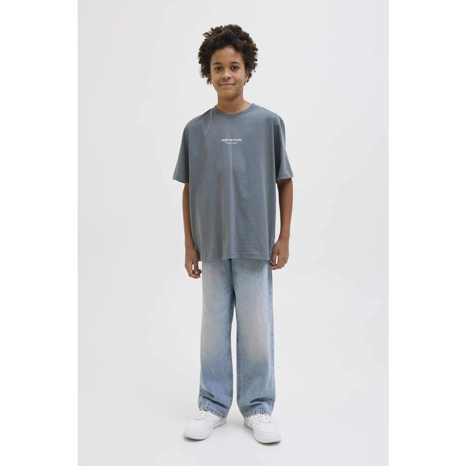 JACK & JONES JUNIOR T-shirt grijs