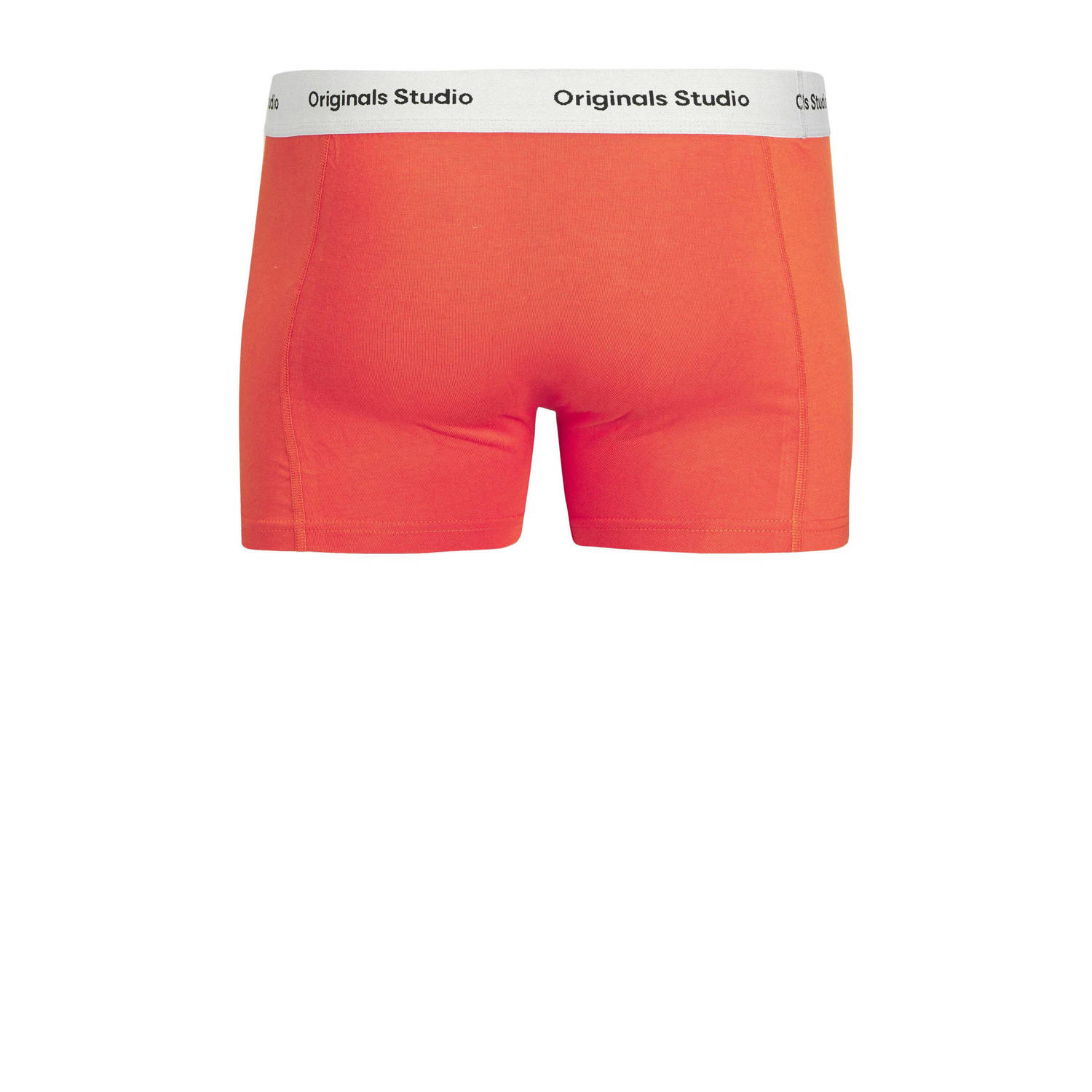 JACK & JONES JUNIOR boxershort JACVESTERBRO set van 3 zwart oranje