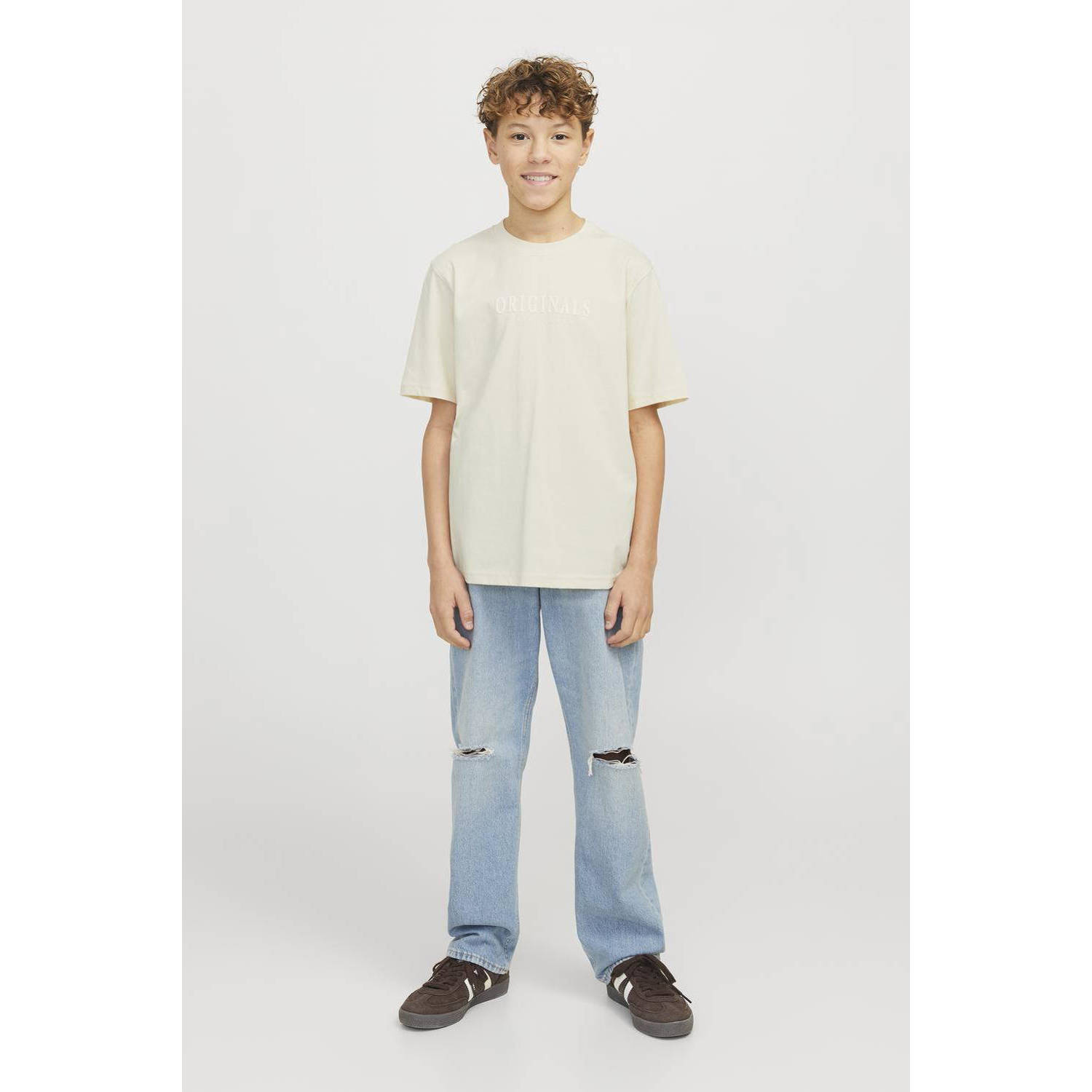 JACK & JONES JUNIOR T-shirt ecru