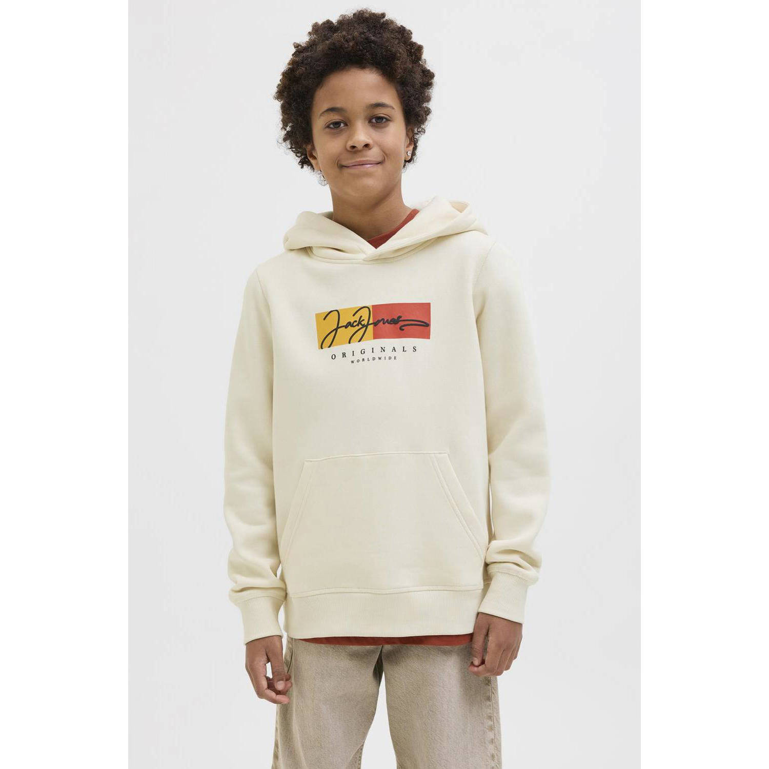 JACK & JONES JUNIOR hoodie ecru