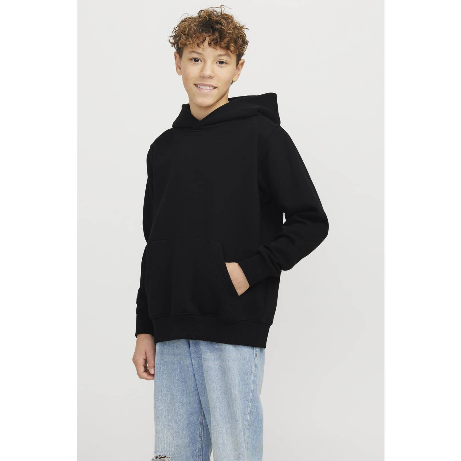 JACK & JONES JUNIOR hoodie zwart