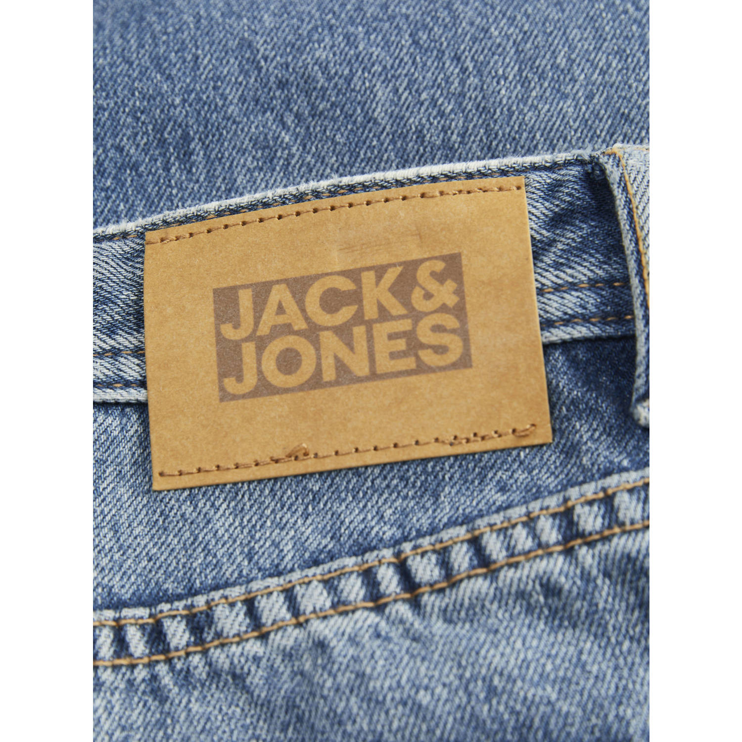 JACK & JONES JUNIOR high waist loose fit jeans medium blue denim
