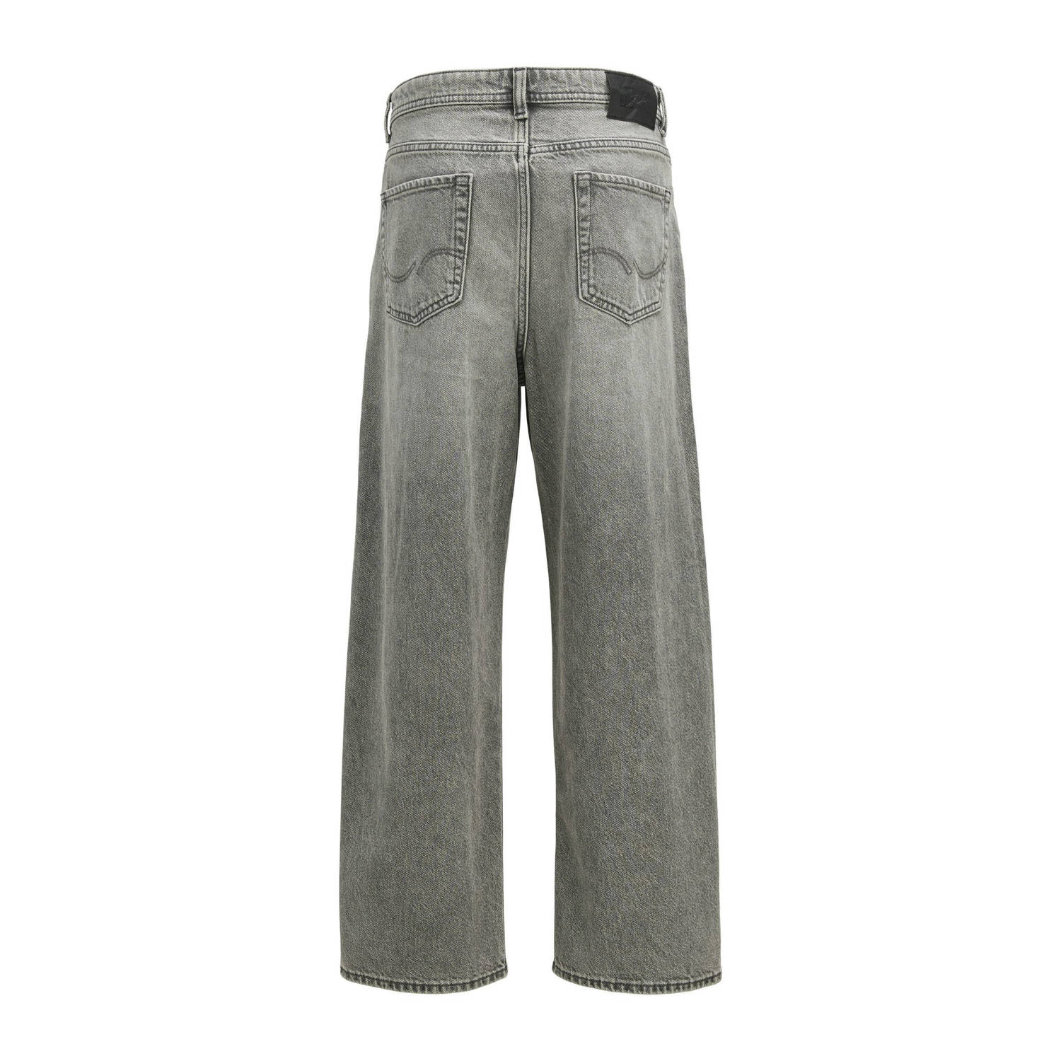 JACK & JONES JUNIOR high waist baggy fit jeans grey denim