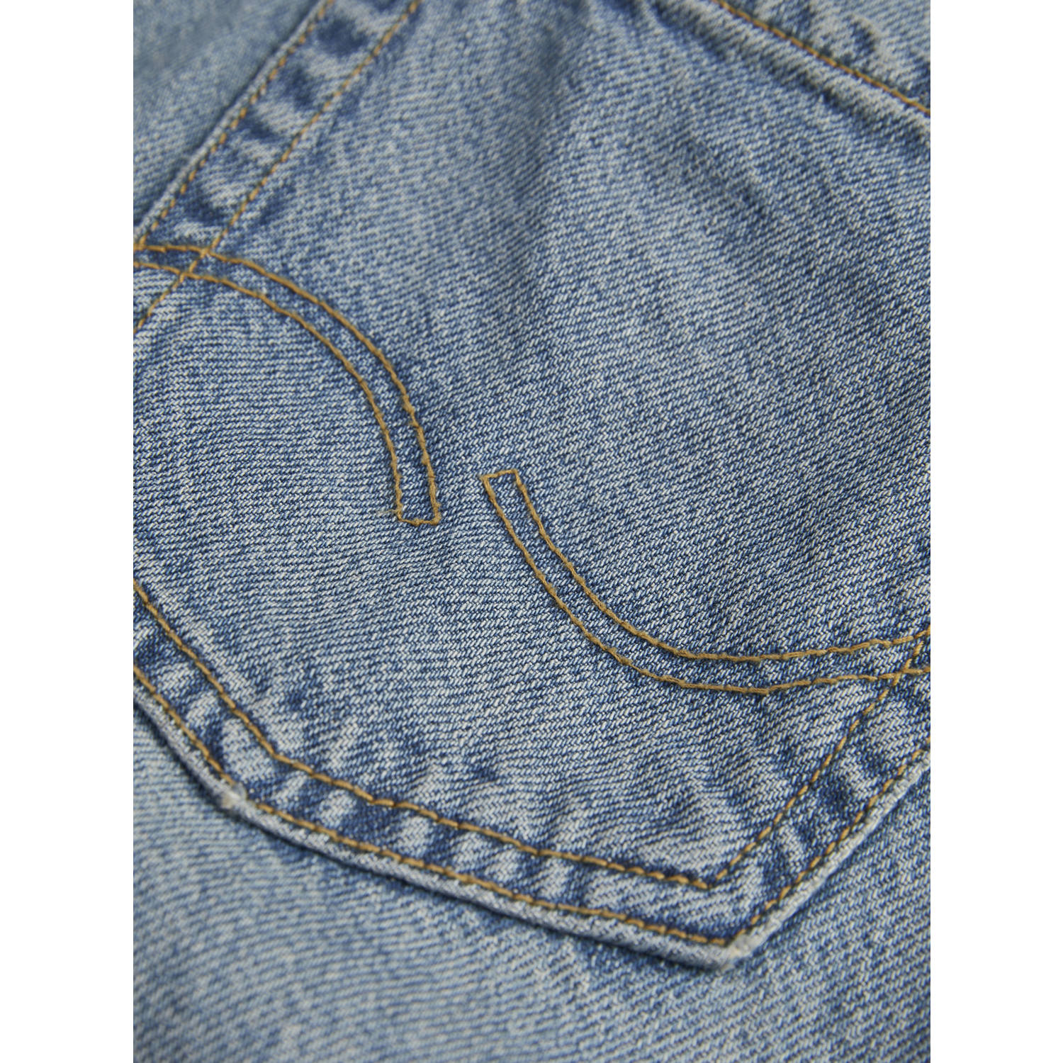JACK & JONES JUNIOR high waist loose fit jeans dark blue denim