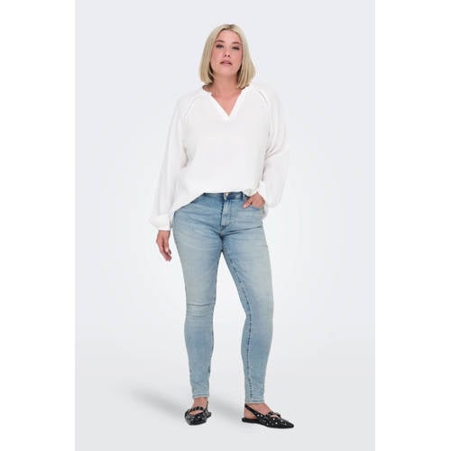 ONLY CARMAKOMA skinny jeans light blue denim afbeelding