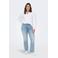 ONLY CARMAKOMA high waist flared jeans light blue denim