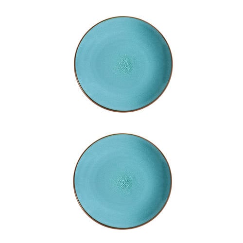 Medard de Noblat Feeling ontbijtbord (Ø21 cm) (set van 2) - Groenblauw