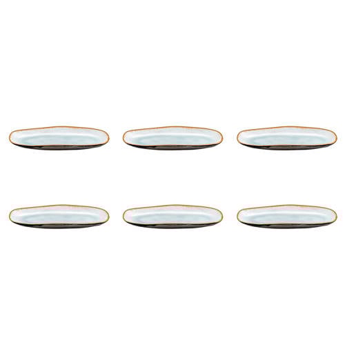 Medard de Noblat Shadow serveerbordje (23 x 11 cm) (set van 6) - Blauwgrijs