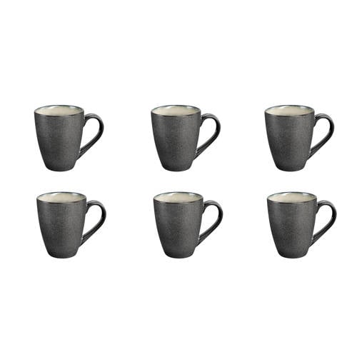 Medard de Noblat Shadow mok (300 ml) (set van 6) - Grijswit