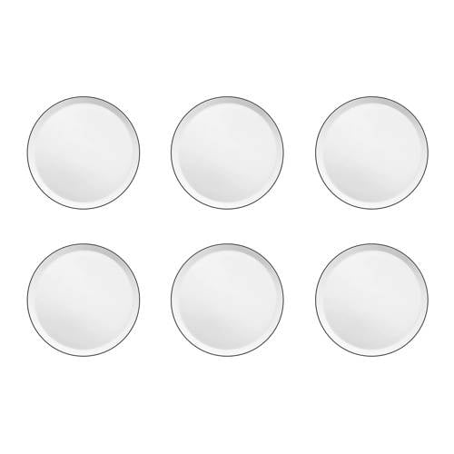 Medard de Noblat Yaka ontbijtbord (Ø21,5 cm) (set van 6) - zwartwit