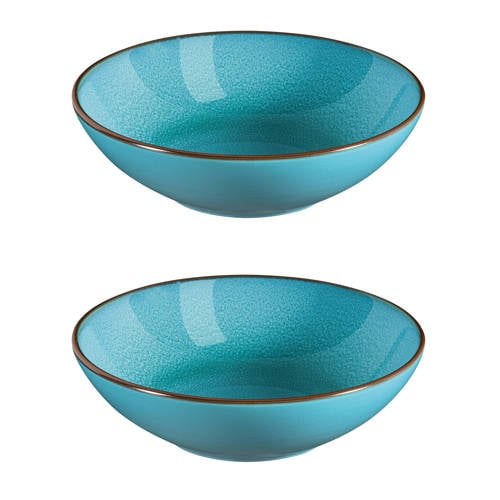 Medard de Noblat Feeling diep bord (Ø18 cm) (set van 2) - Groenblauw